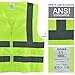 Small /Neiko High Visibility Neon Yellow Zipper Front Safety Vest with 2 Side Pockets, ASIN/ISEA Standard