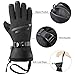 NICEWIN Ski Gloves for Men Women with Zipper Pocket, Waterproof Insulated Windproof Snow Gloves, Touchscreen Winter Warm Snowmobile Snowboard Gloves