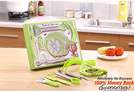 Fruit Knife Set Fruit Slicer Kit Kitchen Utensils Bundle Melon Baller Scoop Fruit Carver Knife Apple Corer Watermelon Slicer Fruit Peeler Stainless Steel Knife Vegetable Cutter[6in1]