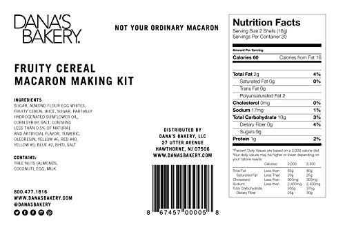 Dana's Bakery Fruity Cereal Macaron Making Kit , 22.4 Ounce