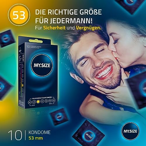 Classic Kondome 53 mm, Größe 4 | 10 Stück Standardpackung | gefühlsecht hauchzart | 0,07 mm Wandstärke