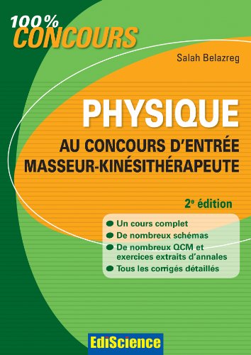 Physique au concours d'entrée masseur-kinésithérapeute