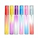 YUFENG 6pcs Empty Refillable Glass Spray Perfume Bottles Set