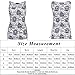 Bocaoying Women's Skull Printed Summer Vest Shirt Casual Sleeveless Tank Top White XL