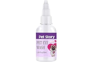 Eye Rinse for Pet, Vets Preferred Eye Cleaner for Dogs, Gentle Formula Removes Debris, Clears Tear Stains