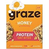 Graze Honey &amp; Oat Protein Bites - 4 x 30g