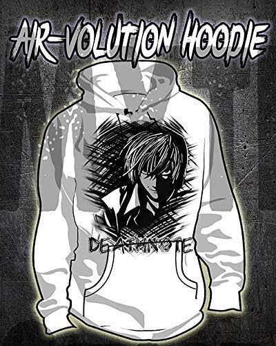 Mythic Airbrush Personalized Airbrush Death note Hoodie Child/Adult Sizes White
