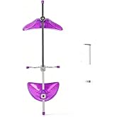 Adjustable Orthodontic Face Mask, Extraoral Headgear for Maxillary Orthopedics, Stainless Steel &amp; Non-Toxic Plastic Dental Appliance with Single Lever, Forehead Rest and Chin Cup (Purple)