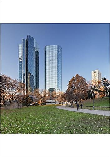 Robert Harding A1 Poster Of Taunusanlage Park With Deutsche Bank
