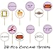 20pcs Friends TV Show Party Cupcake Topper, Pre-Assemble Cupcake Topper Ideal for Friends theme Birthday Party Decorations Supplies