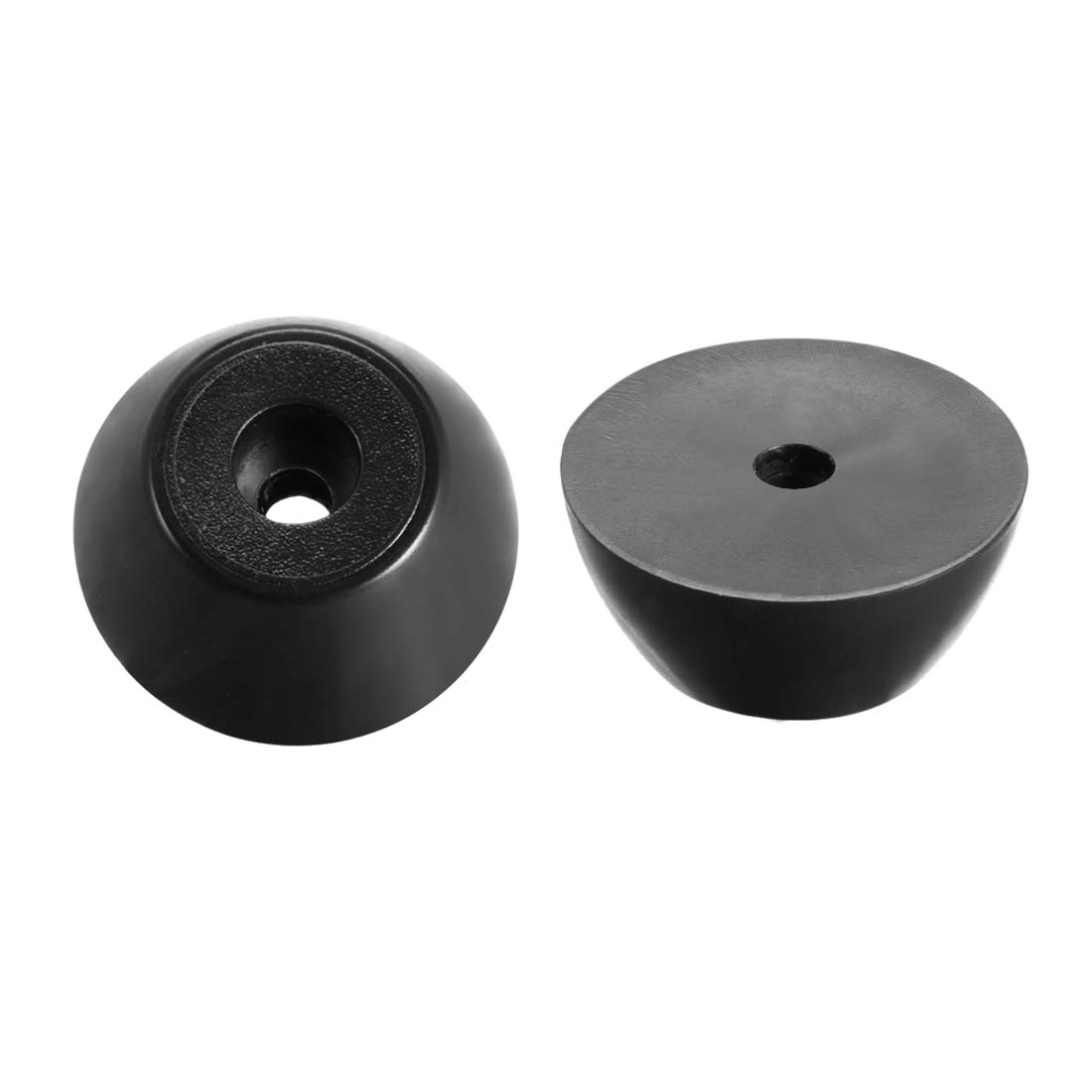 sourcing map Rubber Feet Buffers Pads D30x19xH13mm Black 12pcs