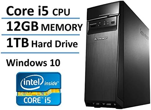 2016 New Edition Lenovo Ideacentre High Performance Flagship Desktop, Intel Core i5 Processor up to 3.4GHz, 12GB DDR3 RAM, 1TB HDD, 802.11ac WiFi, Bluetooth, Windows 10