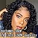 Venice Hair 13x6 Lace Front Human Hair Wigs for Black Women Virgin Curly Human Hair Wigs Short Lace Frontal Wig Pre Plucked with Baby Hair (10inch, 130% density