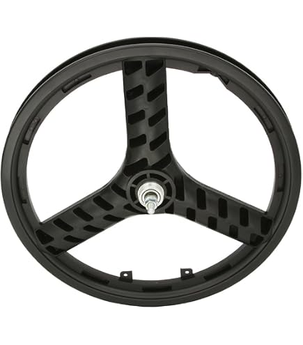 Gomme Mtb Ruota Anteriore BMX 20 Pollici In Maglia Plastica - 6 Raggi Bianca, Con Mozzo 3/8, Per Biciclette BMX Pantaloni Bici