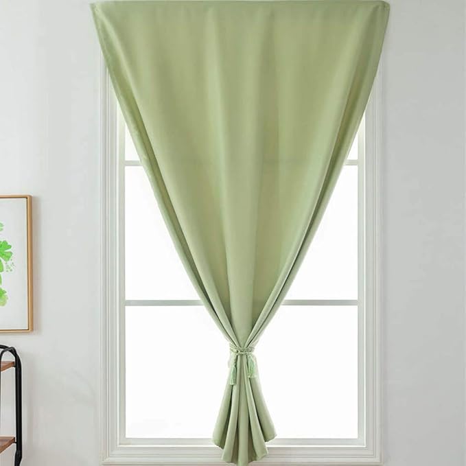 QBQCBB Solid Color Velcro Blackout Curtain PunchFree DoubleSided