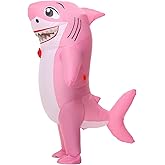ZISUEX Inflatable Shark Costume Adults Blue Inflatable Costume Shark Blow Up Suit Animal Halloween Suit Fancy Party Dress up