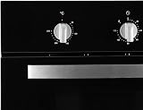 SIA FSO59BL Built-in Single Electric Fan Oven and Grill 59L Black view 2