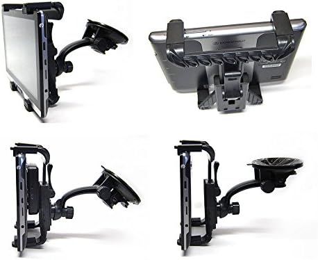 Ramtech Car Vehicle Truck Adjustable Windshield Suction Mount Holder Bracket Stand Suitable for Rand McNally OverDryve 7 7c GPS (Note: Fits Tablet GPS and Magnetic Slice Mount) - WMB7