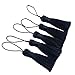 Makhry 20pcs 4.3 Inch Handmade Silky Floss Mini Tiny Craft Tassels with 2-Inch Cord Loop and Small Chinese Knot for Earrings, Souvenir, Bookmarks, DIY Craft Accessory,Tags (Black)
