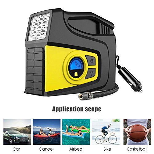 Balight Portable Air Compressor Pump 12V 120PSI - Portable Tire Infaltor with Pressure Gauge and 3 Modles Emergency Lighting for Car, SUV, Trunk, Motorcycle, Bicycle, ball,and Others Inflatable - Thumbnail 6