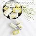 Yellow Elephant Welcome Baby Mini Chocolate Candy Bar Wrapper Labels, Party Favor Stickers - 45 Count