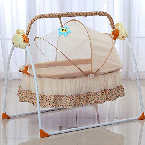 TBVECHI Electric Baby Swing, Electric Crib Baby Swing Rocker