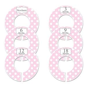 Closet Doodles Baby Clothing Dividers – Set Of 6 Floral Dividers For 1.25" Rods