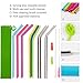 Reusable Straws Stainless Steel Straws Silicone Straws Set of 12 Packs in Different Size Drinking Straws for YETI & RITC Perfect Smoothie Straws by BONNEVIE