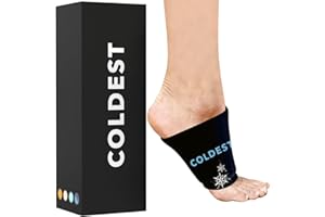 THE COLDEST WATER COLDEST Plantar Fasciitis Ankle Ice Pack Wrap for Arch Pain, Heel Pain, Heel Spurs, Sore Feet, Swelling - Reusable Gel Cold Pack for Achilles - Universal Size Fit - 360 Arc Support