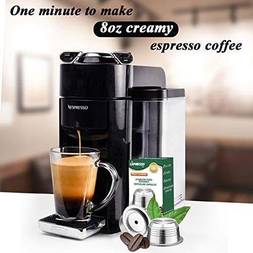 CAPMESSO Coffee Capsule, Reusable Vertuoline Pod Refillable Vertuo
