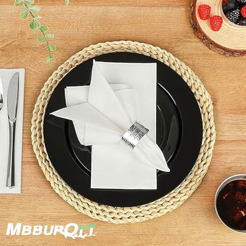 MBBUROYY Disposable Guest Towels, Linen Feel Hand Towels, Cloth-Like Paper Napkins, Soft, Durable, Absorbent Paper Hand Towel for Kitchen, Parties, Bathroom,30×43cm,White,200 Pack