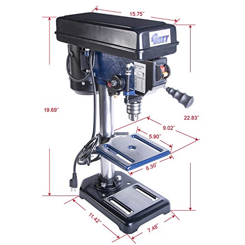 Ainfox 120V 350W 8-Inch 3/5 HP 5 Speed Benchtop Drill Press (8" Benchtop Drill Press)