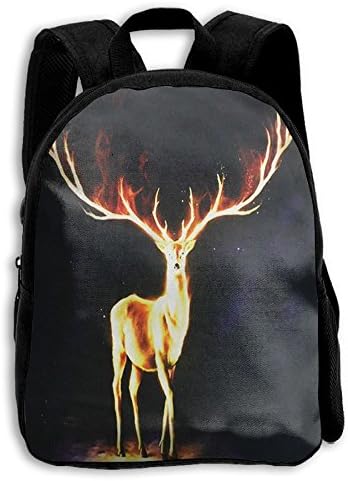 Piner Deer 3D Printing Width Zipper School Backpack Travel Rucksack Laptop Bag For Adult