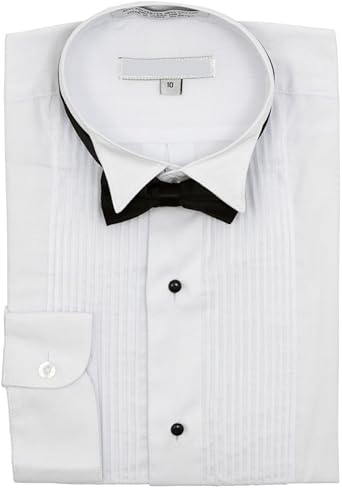 pleated white dress shirt