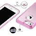 MAXCURY Clear Case, Full Body Protection Heavy Duty Shock Absorption 3 in 1 Silicone Rubber with Hard PC Phone Case Cover No Buit in Screen Protector. (Clear Pink, for iPhone SE2022/2020/8/7/6S/6)