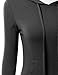 J.TOMSON Women’s Bodycon 3/4 Raglan Sleeve Hoodie Dress with Kangaroo Pockets
