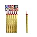 MENKIA Birthday Candles Cake Gold Candle, Party, Wedding, Bottle Service, Night Club, Mini Candles Smokeless 1 Pack (6 pcs)