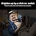 Led Clip Reading Light, OCOOPA Daylight LED Reading Lamp -3 Brightness, USB Rechargeable, Touch Switch Bedside Book Light with Good Eye Protection, Black
