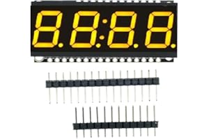DONGKER HT16K33 LED Display Digital Tube,0.56in 4-Digit 7-Segment Clock Double Displays Dots Module DC 3.3V-5V