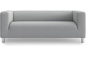 TLYESD Klippan Loveseat Slipcover Replacement for IKEA Klippan Sofa Cover, Klippan Loveseat Cover, Klippan Couch Cover Only(Light Grey)