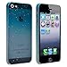 eForCity® Clear Sky Blue Waterdrop Raindrop Hard Case Compatible with Apple® iPhone® 5