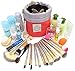 HOYOFO Drawstring Makeup Bags Travel Cosmetics Bag Brush Organizer Toiletry Kit Storage Pouch, Pink