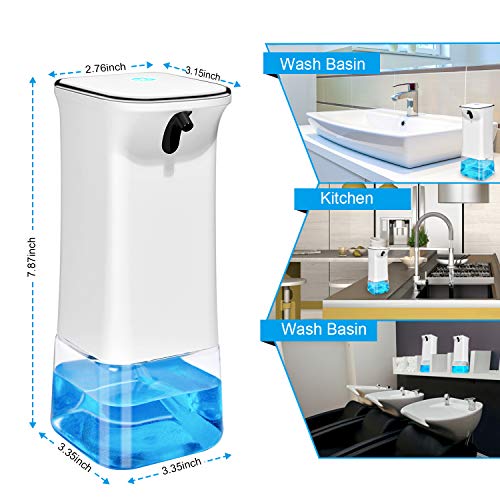 ibowee 350ml/12oz Touchless Hand Sanitizer Dispenser,Automatic Soap Dispenser, Wall-Mounted 2 Adjustable Liquid Soap for… - Image 4