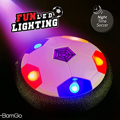 Hover Soccer Ball for Kids Flashing Colored LED Lights for Smooth