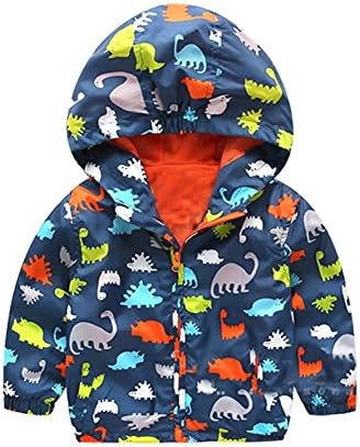 2017-baby boy-Girl spring and autumn fashion floral dinosaur Hooded Jacket