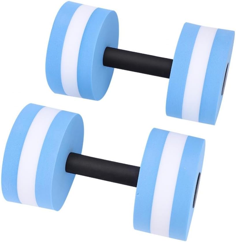 1 Pair Foam Heavy Resistance Barbells Pool Barbell Float Aqua Exercises