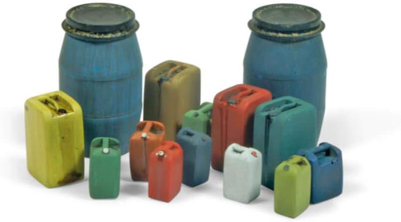Vallejo Scenics - 1:35 Assorted Modern Plastic Drums, Various, escala 1/35