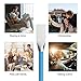  Micro USB Charger, Rywell (2 pack) Ultra Thin 6ft Zinc Alloy Flat Noodles Charging USB Cable for Samsung LG HTC Moto ZTE Nexus Blackberry Sony and all Micro-USB devices(Blue)