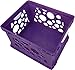 Storex Large Storage and Transport File Crate, 17.25 x 14.25 x 10.5 Inches, Dark Purple (STX61570U01C)