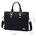 BOSTANTEN Leather Briefcase Slim Shoulder Cross-body Laptop Business Bags for Women & Men Black